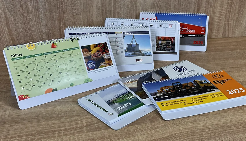 Asztali naptár mintakollekció