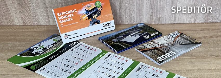 Speditőr naptár minták